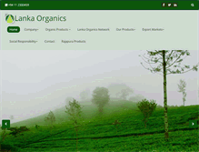 Tablet Screenshot of lankaorganics.com